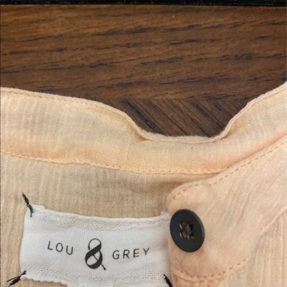 Lou & Grey Light Orange Blouse Medium - Picture 7 of 7